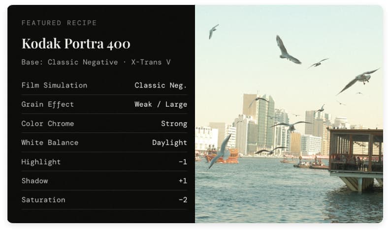 Featured recipe — Kodak Portra 400